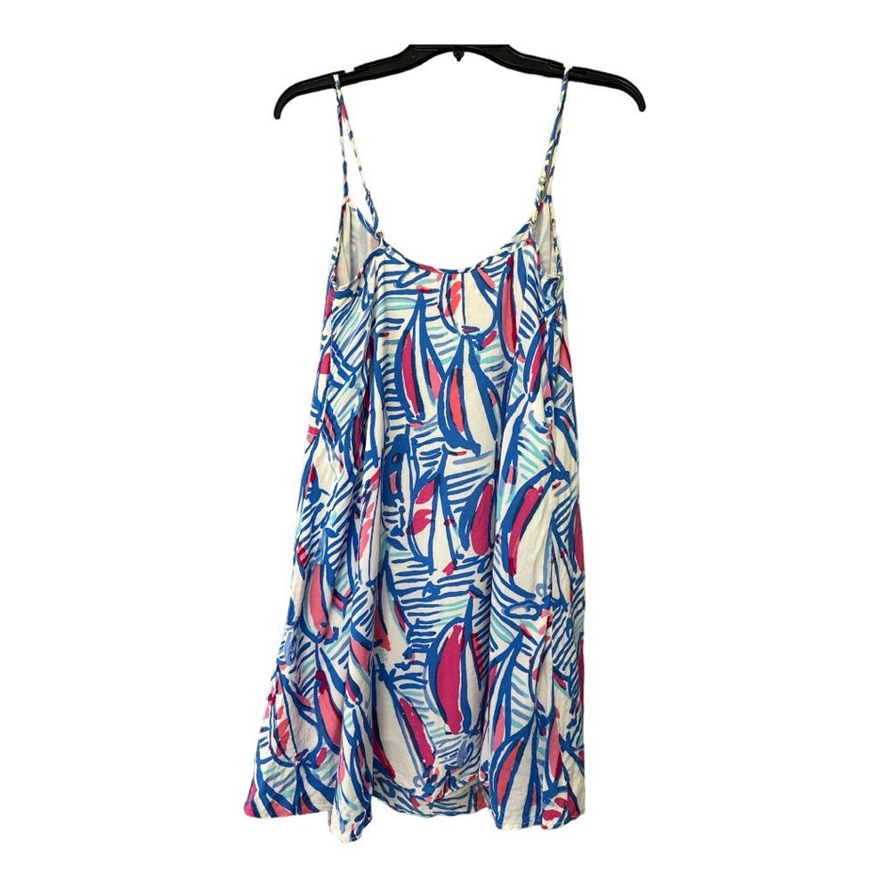 Lilly Pulitzer Daphne Red Right Return Sailboat Trapeze Dress Sz XS - Picture 6 of 8